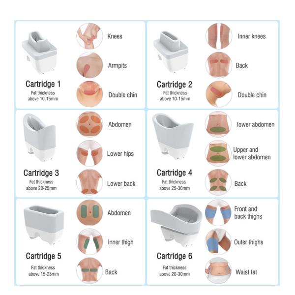 ISO90 1000W Cryolipolysis Slimming Machine Two Handle 6 Heads