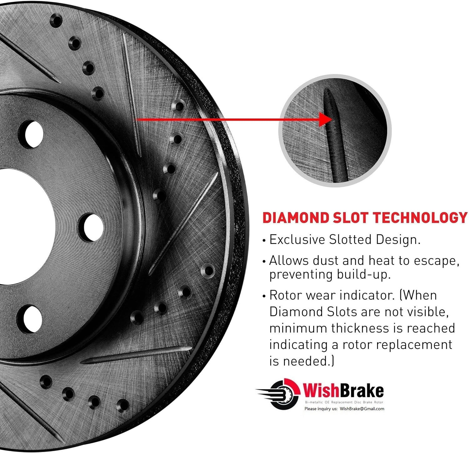 High-Performance Brake Rotors: Cross-Drilled And Diamond Slotted Rotors Ensure Maximum Braking Performance, Durability, Smooth And Quiet Stops