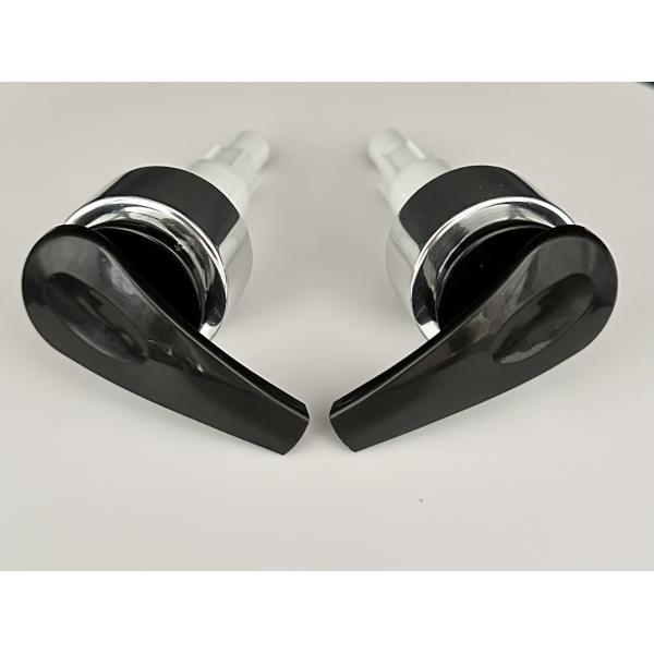 Быстрая доставка не разливная черная серебряная лосьонная насос для роскошной косметической упаковки крема для тела