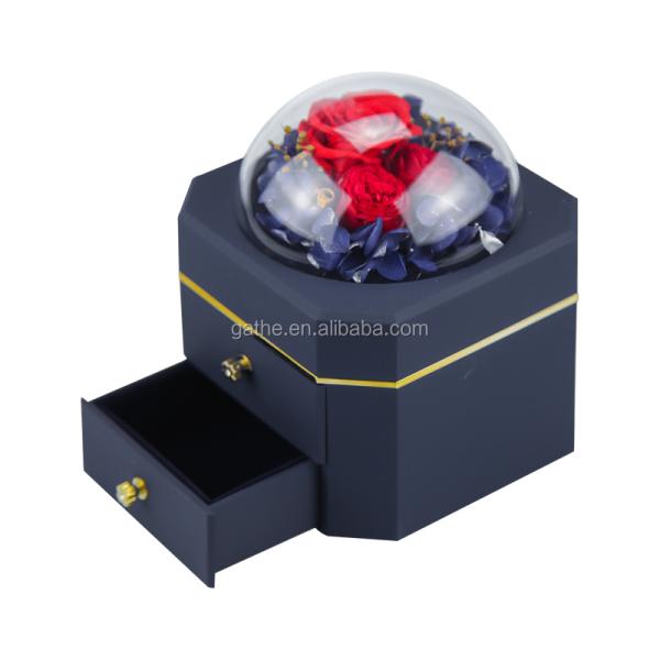 Emballage personnalisé en vrac de boîte de Noël de boîte-cadeau de bijoux de Saint-Valentin