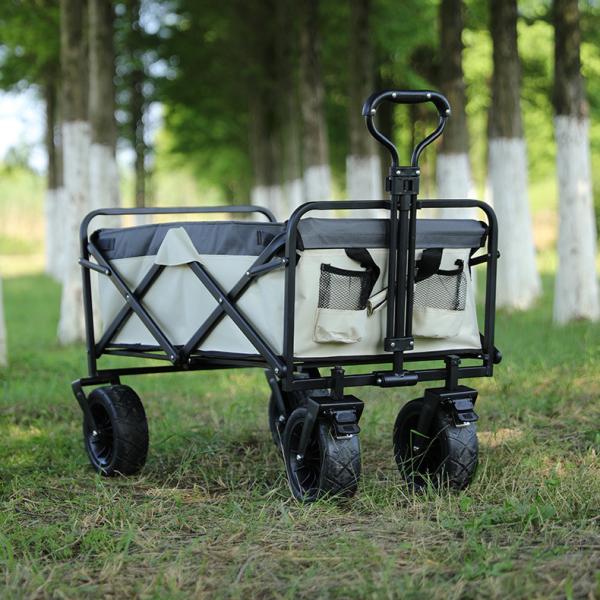 Roll Container Heavy Duty Wheel Outdoor Folding Wagon Cart for Camping and Travelling