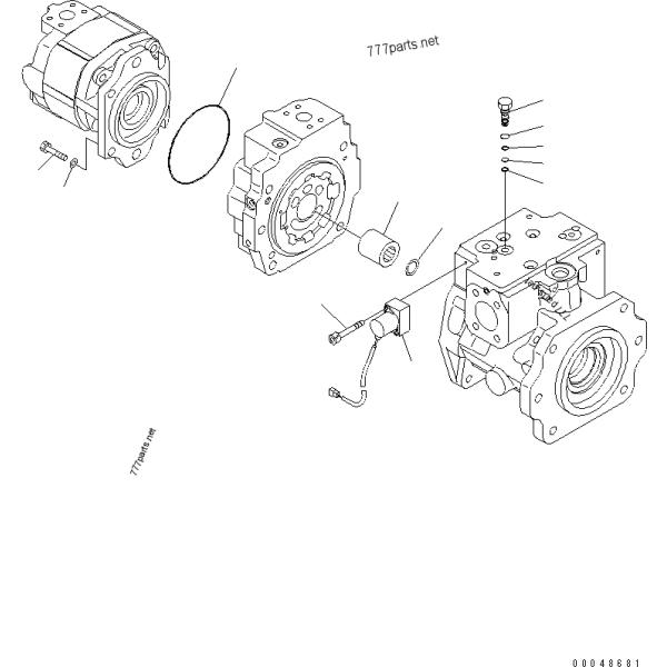 Válvula de Electric Parts Solenoid del excavador de la maquinaria de mudanza de tierra PC200-7 702-21-57400