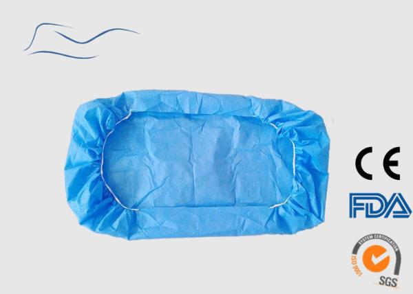 Surgical White Disposable Bed Covers Non Woven Material 110 * 220CM 30G