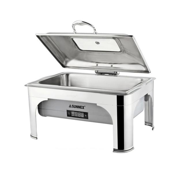 Большие Коокварес нержавеющей стали, блюдо цифрового дисплея электрическое ссажи