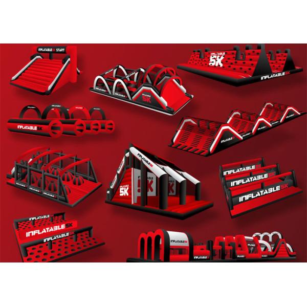3.1 Miles Inflatable 5k Obstacle Course Run Insane Three Years Warranty