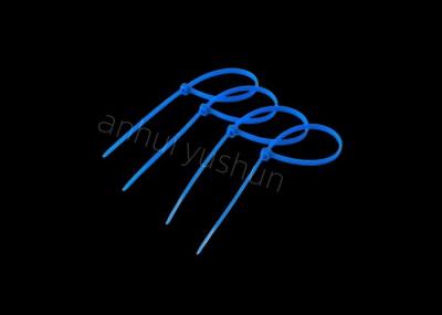 Detachable Blue Plastic Nylon Zip Ties 350 Mm