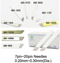 PCD Eyebrow Embroidery Pen 14 Prong Micro Blading Embroidery Needles