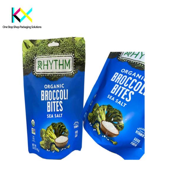 High Barrier Foil UV Ink Rotogravure Printed Pouches Stand Up Zipper Bag