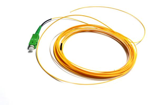 Single Mode SC APC Fiber Optic Pigtail Simplex 0.9mm 3m