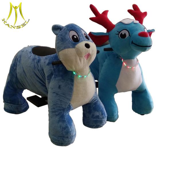 Hansel  children electrical vehicle coin operated ride animal scooters in mall