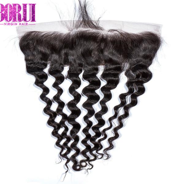 Loose Wave Human Hair Lace Frontal Pre Plucked 100% Unprocessed Raw Virgin