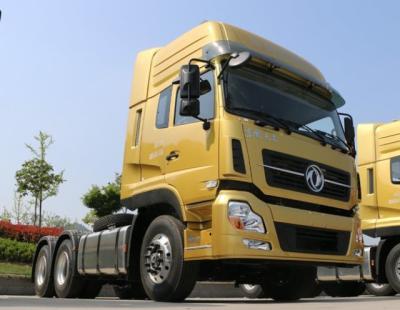 Yellow 10 Wheels Prime Mover Truck 6x4 Drive Mode LHD RHD 375HP CCC Certified