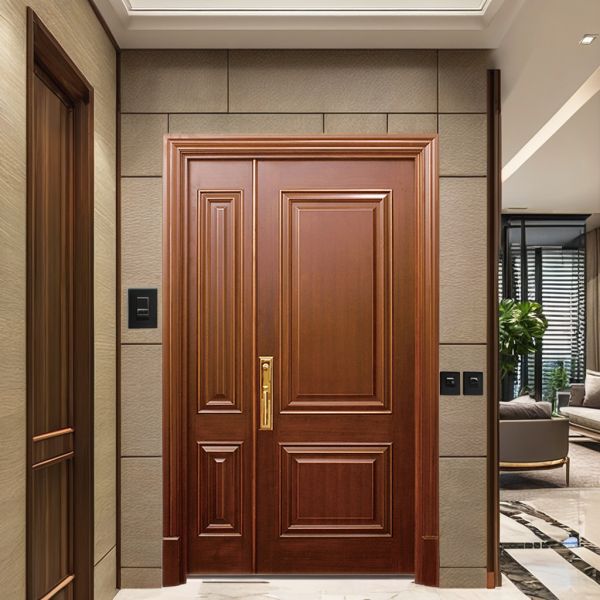 Sun Protected Modern Steel Embossed Security Door Manual Open for Residential Houses