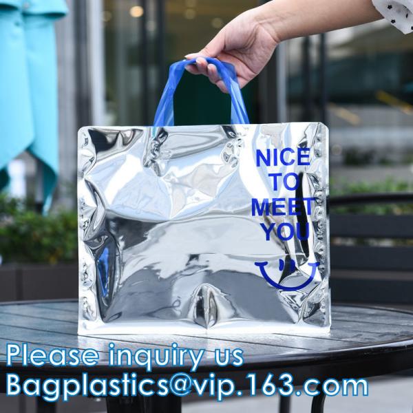 PVC Lazaer Tote Bag, Holographic Rainbow Work Bag, Hologram, fashion bag, jewelry bag, Stadium Outdoor Beach