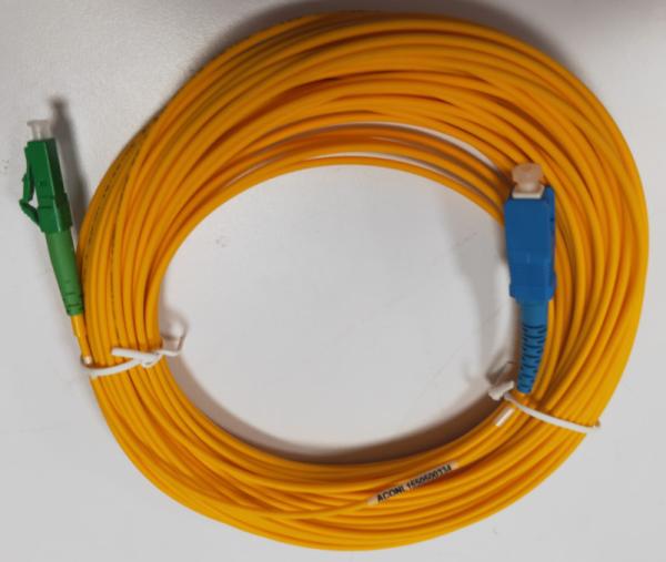 2.0-20M Single Mode Fiber Patch Cable , SC LCA Simplex Fiber Patch Cord