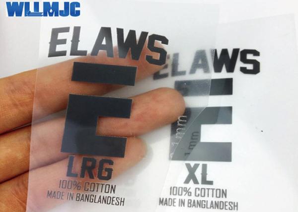 Printable Heat Press Neck Labels , Custom Made Heat Transfer Clothing Tags
