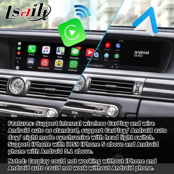 Da caixa video da relação da navegação automóvel carplay do androide para a caixa da navegação dos Gps de Lexus Gs 2012-2019 GS350 GS450h