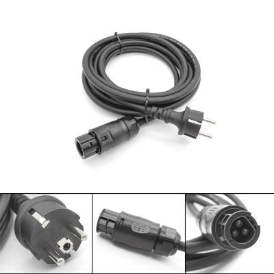 Deye Grid Tie Micro Inverter AC Power Cable Betteri BC01 To Schuko Plug  3 X 1.5mm2