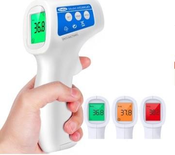 Digital Non Contact Infrared Forehead Thermometer For Adult Baby Blue White