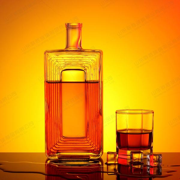 500 ml garrafa quadrada para bebidas alcoólicas
