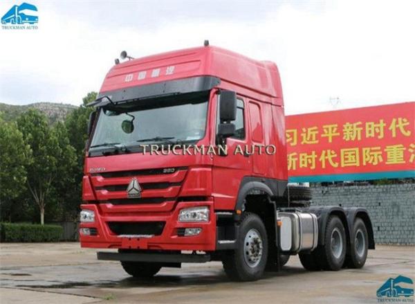 420hp  Howo Sinotruk 6x4 Tractor Truck , 10 Wheeler Tractor Head Rated Power 309kw