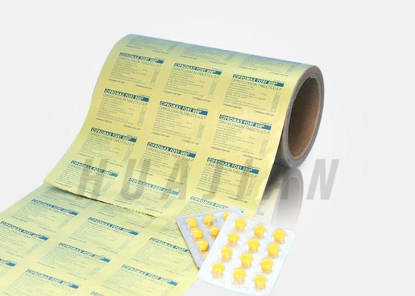 Cold Form Aluminium Blister Foil Printed For Pill Packaging