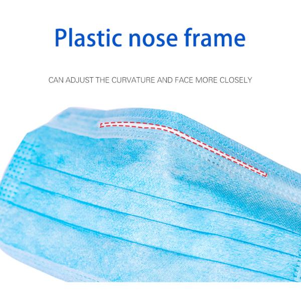 Earloop face masks n95 3 ply medical disposable surgical face mask for sale