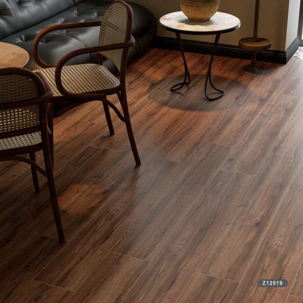 Wood Looking Porcelain Rustic Wooden Tile Flooring Antislip In Size 200x1200mm