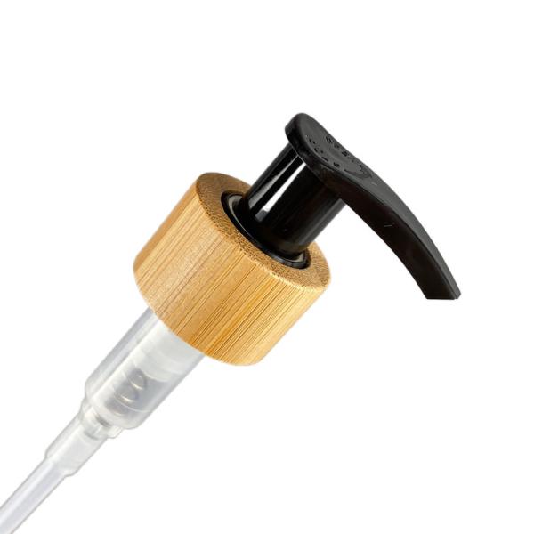 Custom Bamboo Lotion Dispenser Screw Pump 24mm 24/410 Soap Shampoo