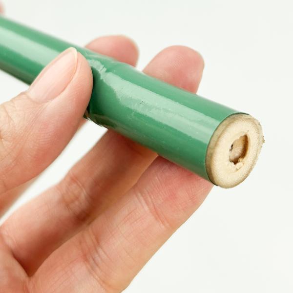 Pico de bambú cubierto de plástico resistente a la intemperie para jardinería/uso al aire libre