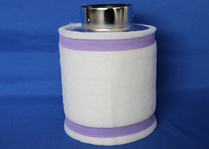 50mm  Carbon Bed Depth Air Activated Carbon Filter 10inch*600mm  For Grow Tent