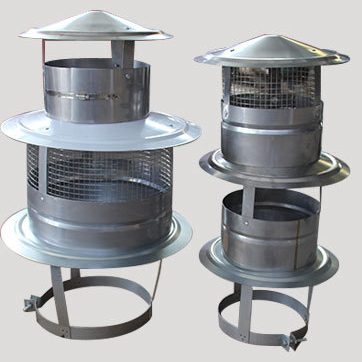 8 Inch 200mm Round Fixed Stainless Steel Chimney Cap With Bird Guard