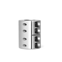 Accouplement d'arbre en aluminium Transmission de puissance stable Accouplement rigide efficace