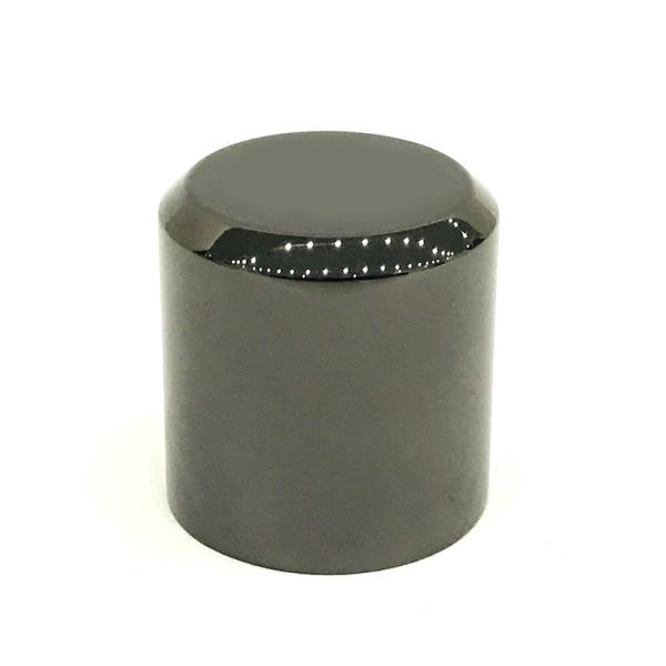 Классическая крышка флакона духов Zamac металла формы цилиндра черноты сплава цинка