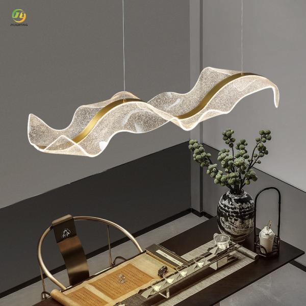 JYLIGHTING Modern Simple Creative Restaurant Bar Counter Office Front Desk Long Wave Ribbon Design Modern Pendant Light