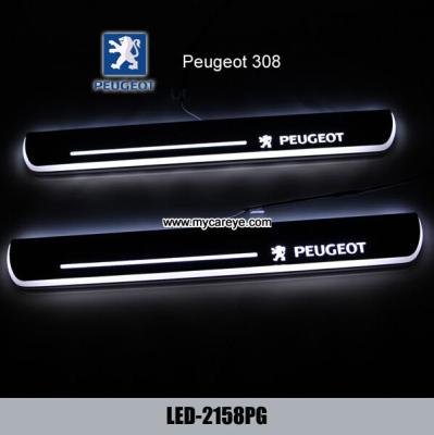 Peugeot 308 Car accessory moving door scuff LED Pedal Lights for sale