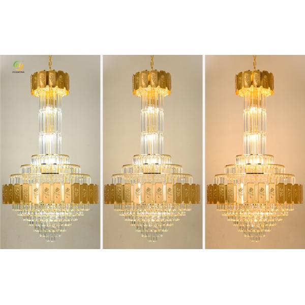 JYLIGHTING Post-Modern Light Luxury Villa Loft Apartment Spiral Staircase Living Room Crystal Pendant Light