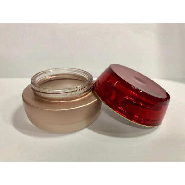 Reusable Glass Cream Jar Cosmetic Packaging Customized Design For Makeup Materials