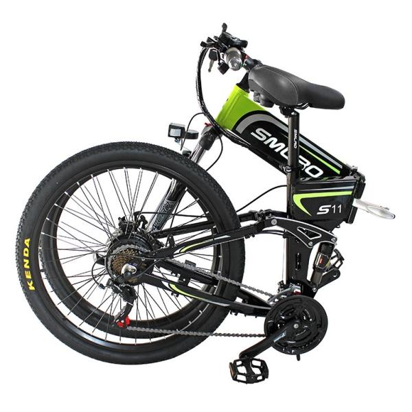 6061 Alu Frame 26 Inch Electric Folding Bike 48V Brushless Geared