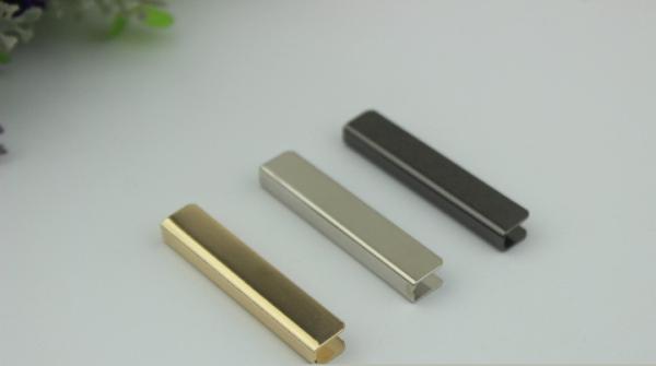 Various color zinc alloy 50 mm length handbag hardware metal corners protector for leather