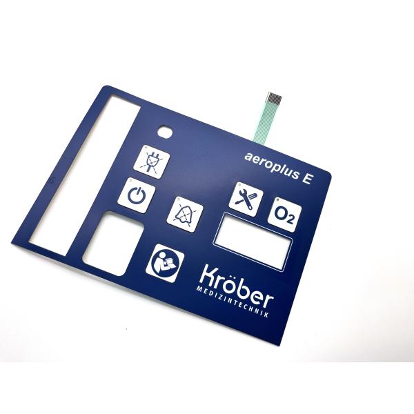 Customizable Membrane Touch Switch For Membrane Keyboard Keycaps With Glossy Window