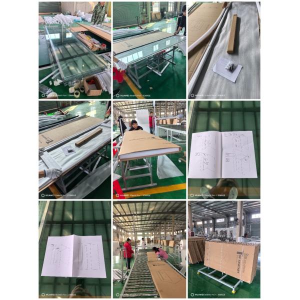 Tempered Glass White Electroplated Frame Square Shower Enclosure for Customized Needs