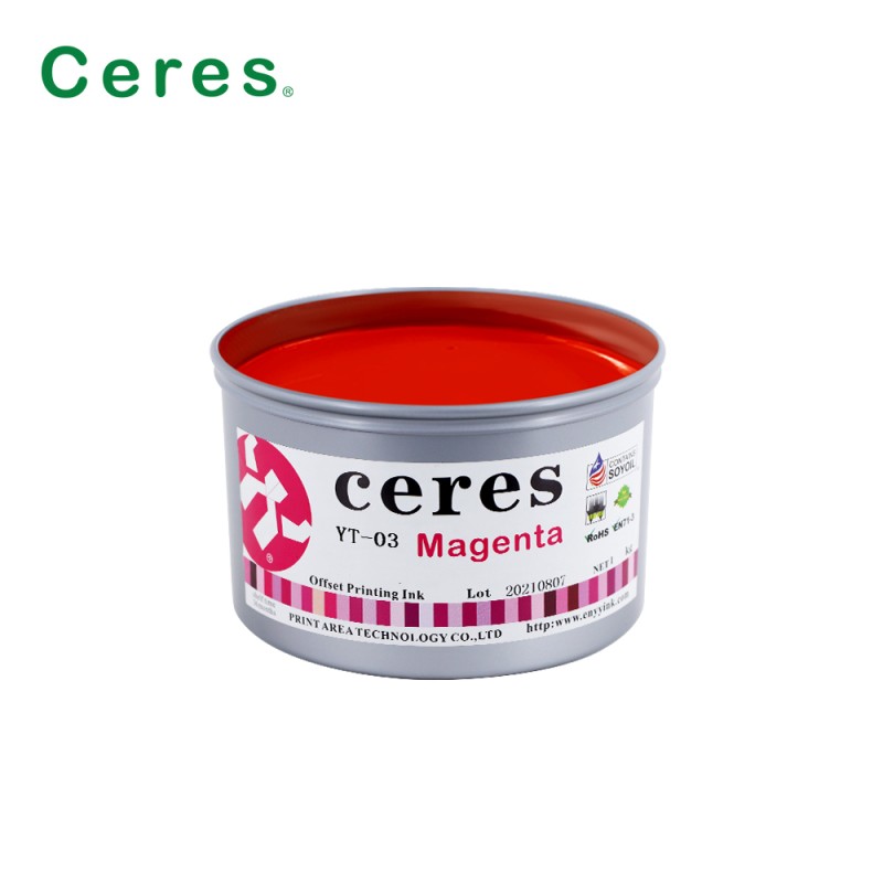ECO-Friendly EN71-3 Conforming Solvent Based Offset Printing Ink YT-03 CMYK Ink for High-Quality Printing