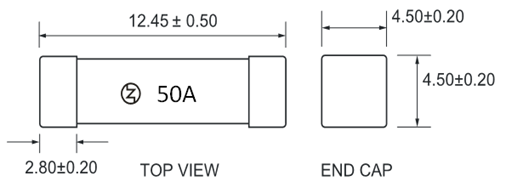 Медленное дуновение 350V 1025 быстрый действующий стеклянный взрыватель 1245 4512