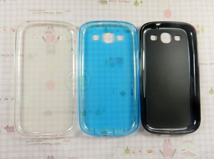 Transparent Samsung Galaxy S3 Hard Shell Case With Polished PU
