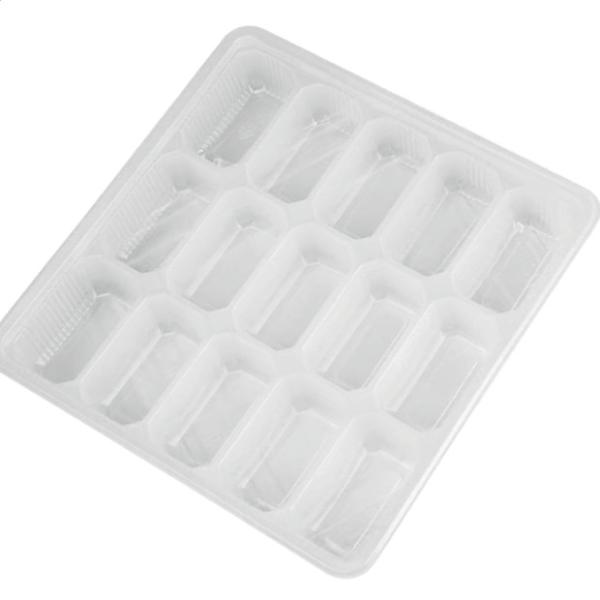 Clear Plastic Disposable Frozen Dumpling Tray PP Various Packaging 20 Packs Plastic Food Packaging Tray