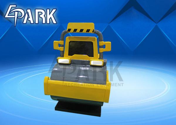 Amusement 3D Tractor Video Game Kiddy Ride Machine  With Colored Lights