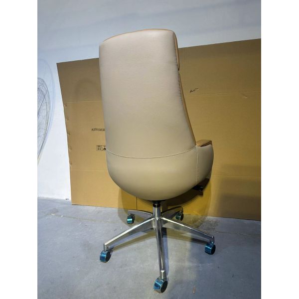 Luxury Office High Back PU Leather Chair Swivel For CEO