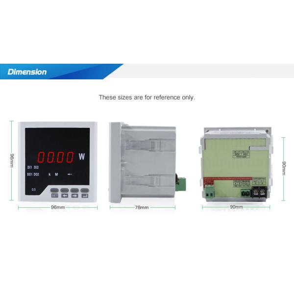 Factory Price Optical Zigbee Power Meter 96*96mm RH-P31 Digital Single Phase Active Power Meter