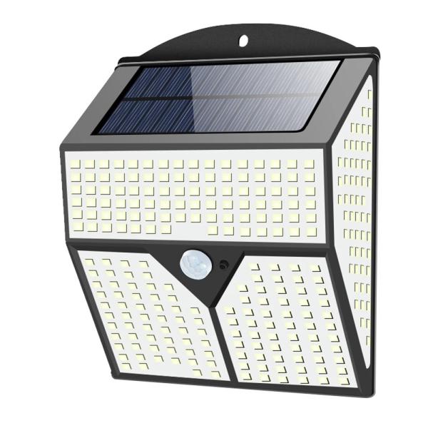 2200MAH Solar Motion Sensor Wall Light 436LED 3000LM For Courtyard Path